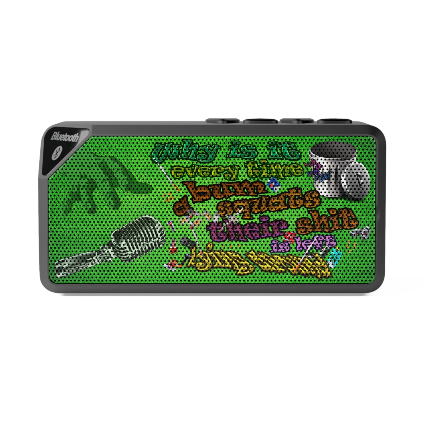 the bum's shit - Jabba Bluetooth Speaker (green turf)