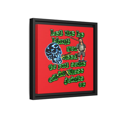 og - framed canvas art (red)