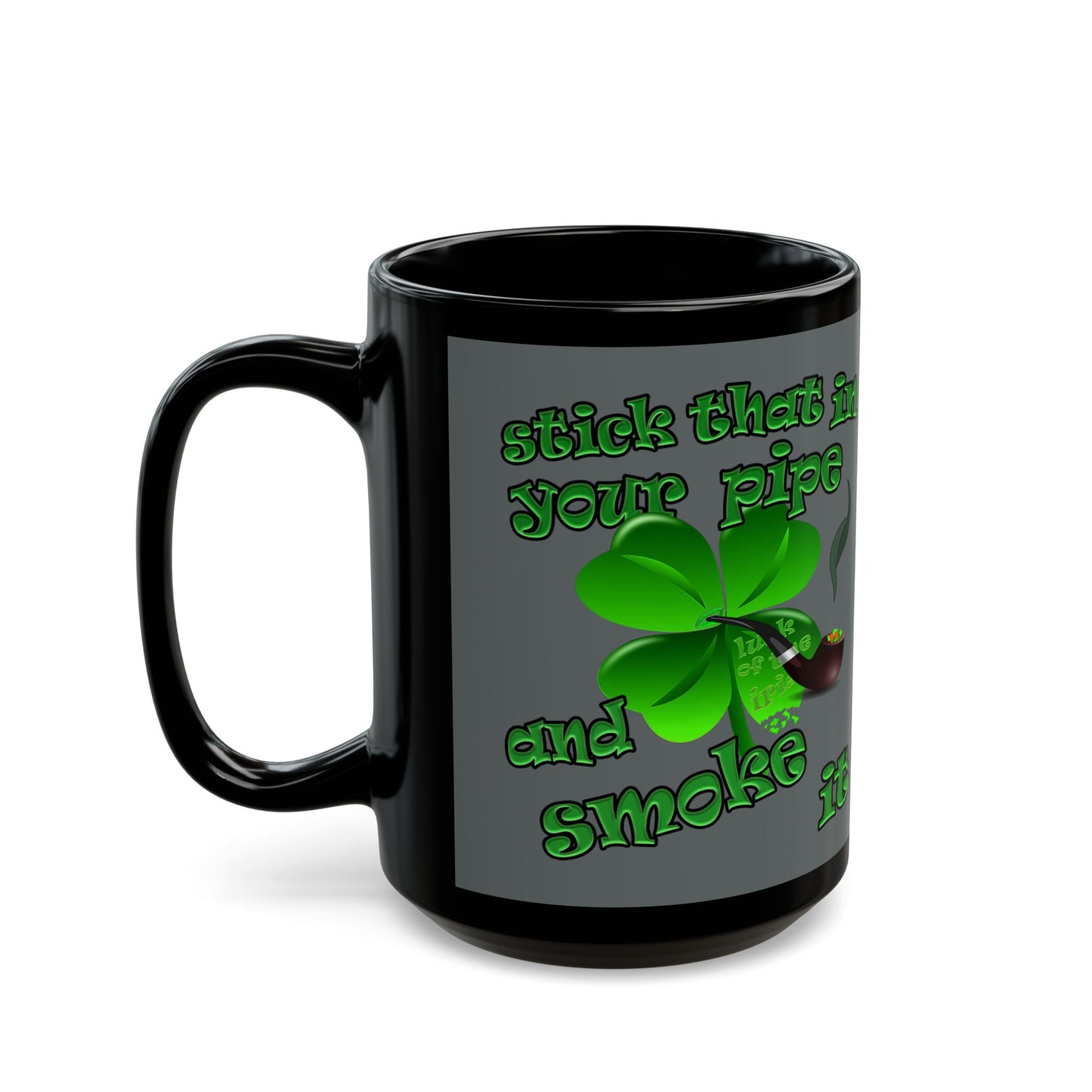 celtics logo - Black Mug (dark grey)