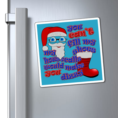 santa's shoes - Magnets - (turquoise)