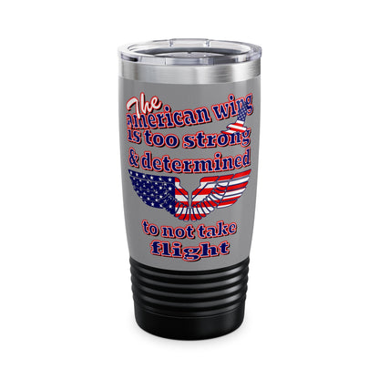 american wing - Ringneck Tumbler, 20oz (grey)