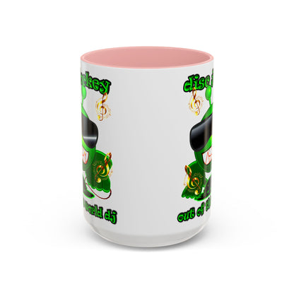 disc jockey - Accent Mug (white)