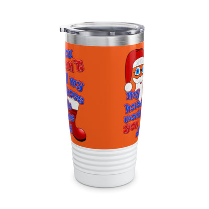 santa's shoes - Ringneck Tumbler, 20oz (orange)