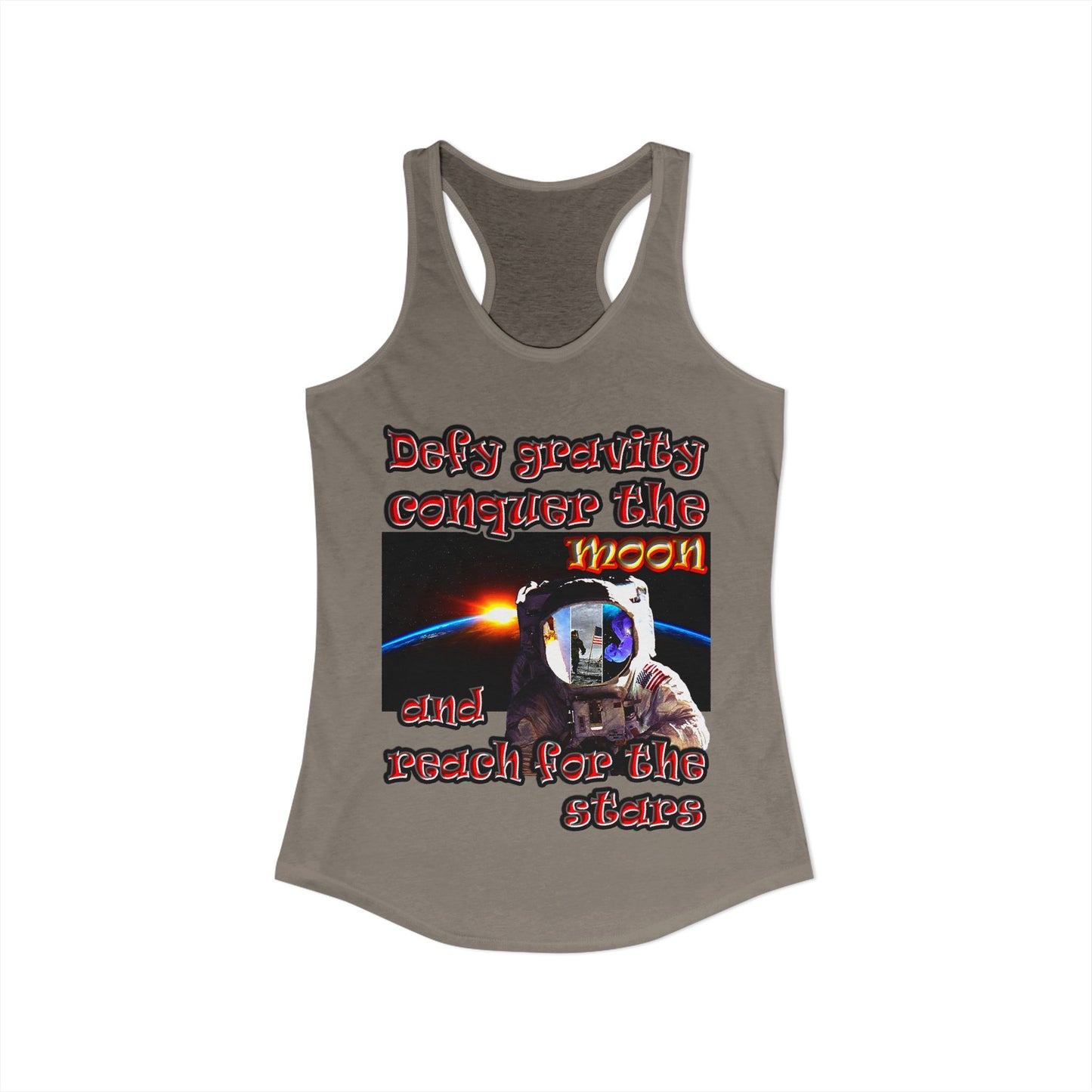 defy conquer reach - Women's Ideal Racerback Tank