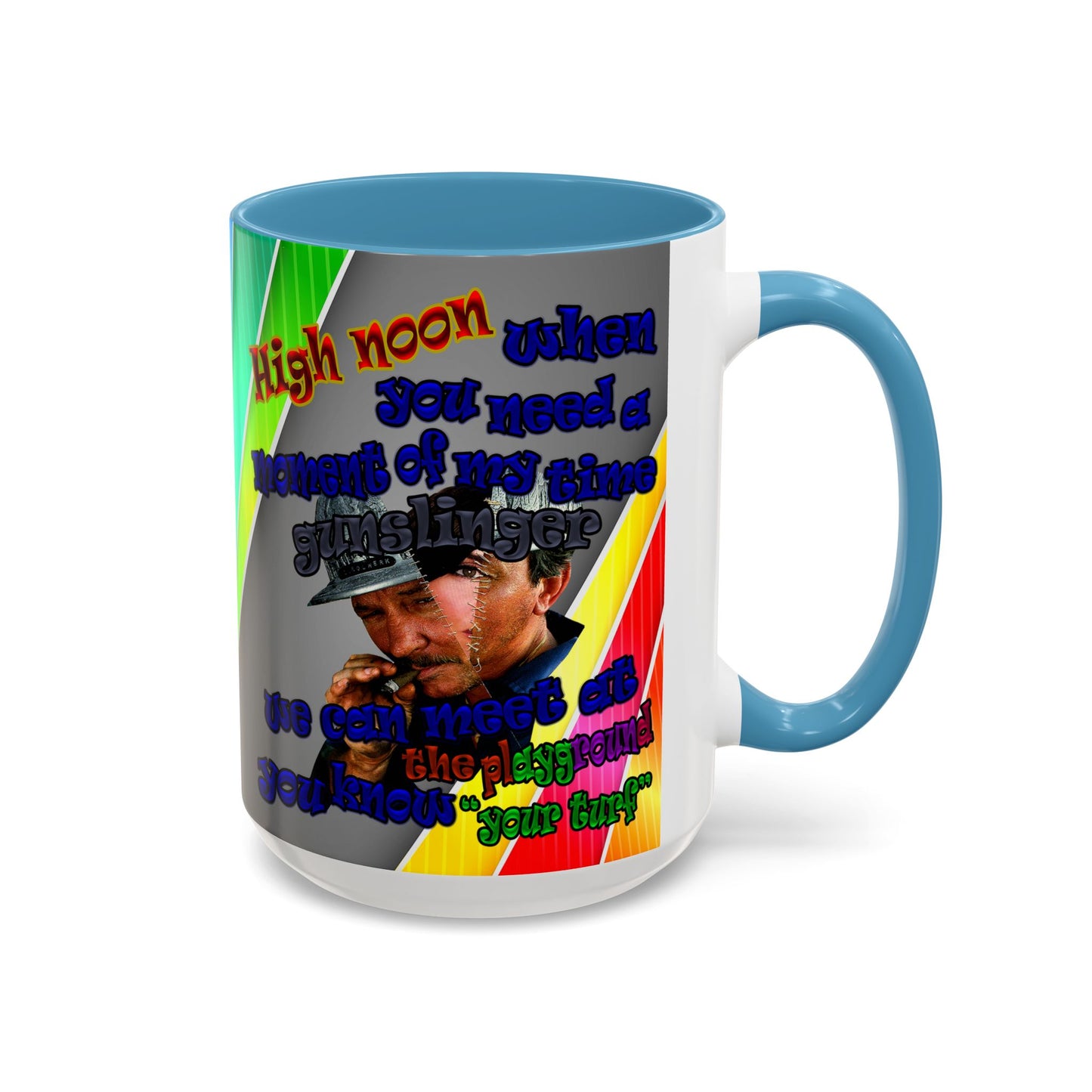 high noon - Accent Mug (rainbow split)