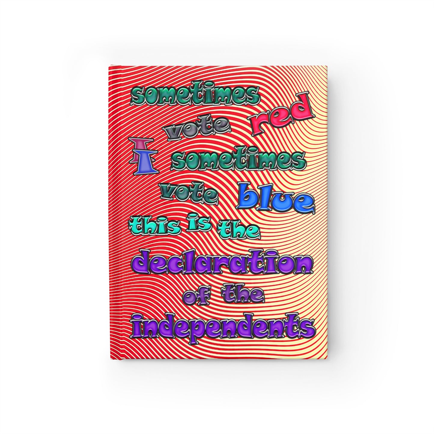 declaration of the independents - journal-blank (yellow-orange wave)