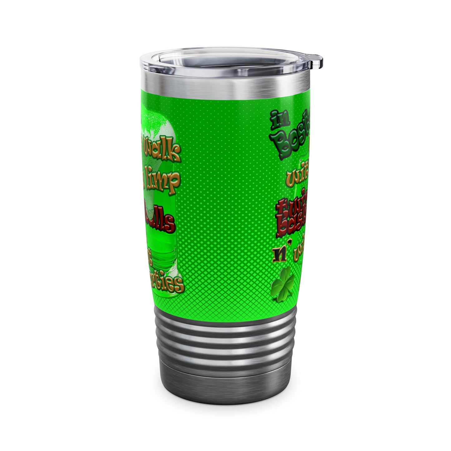 celtics logo - Ringneck Tumbler, 20oz (logo green)
