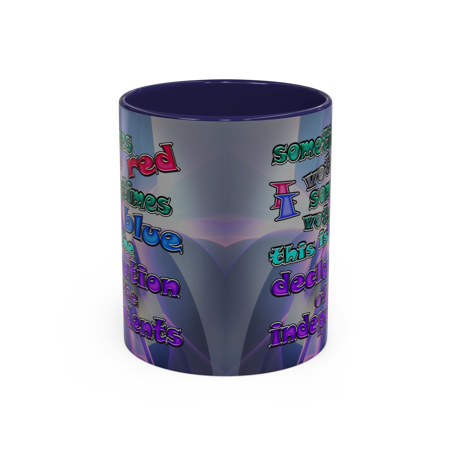 declaration of the independents - Accent Mug (grey-pink wave)