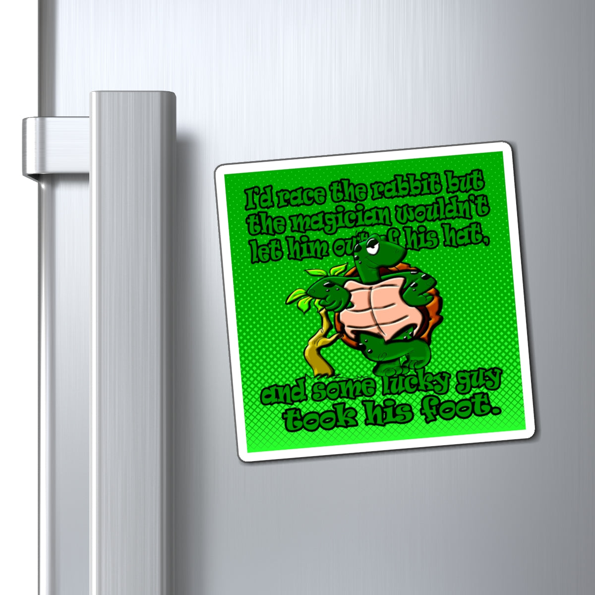 turtle race - Magnets - (logo green)