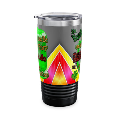 celtics logo - Ringneck Tumbler, 20oz (rainbow split)