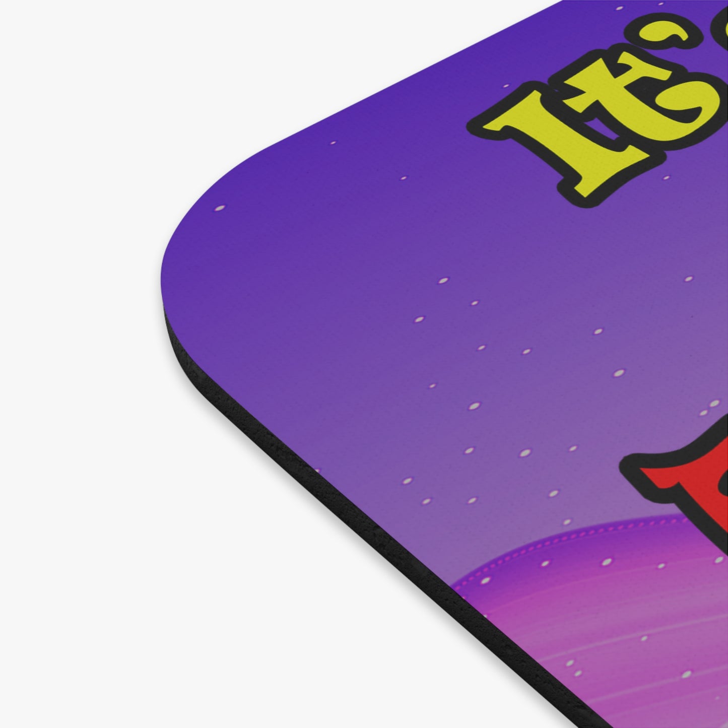 popping like popcorn - Mouse Pad (Rectangle) (purple-pink wave)