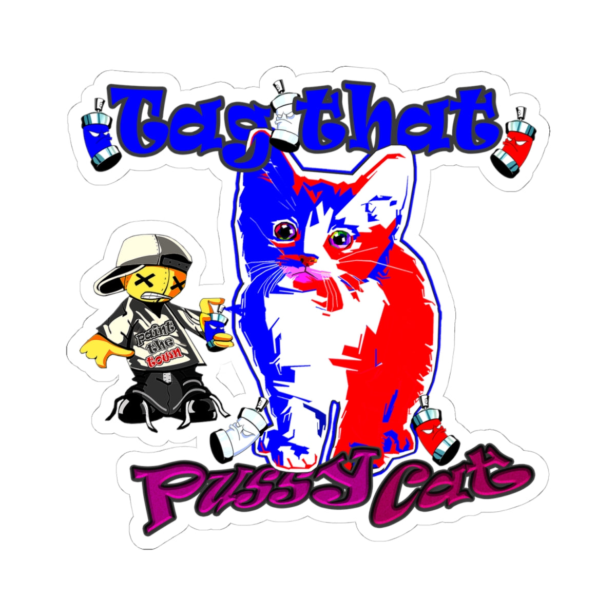 tag that - Kiss-Cut Stickers