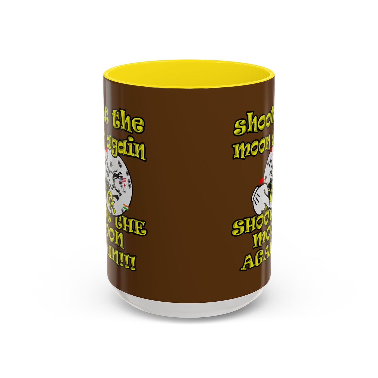 shoot the moon again - Accent Mug (brown)