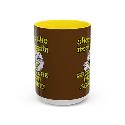 shoot the moon again - Accent Mug (brown)