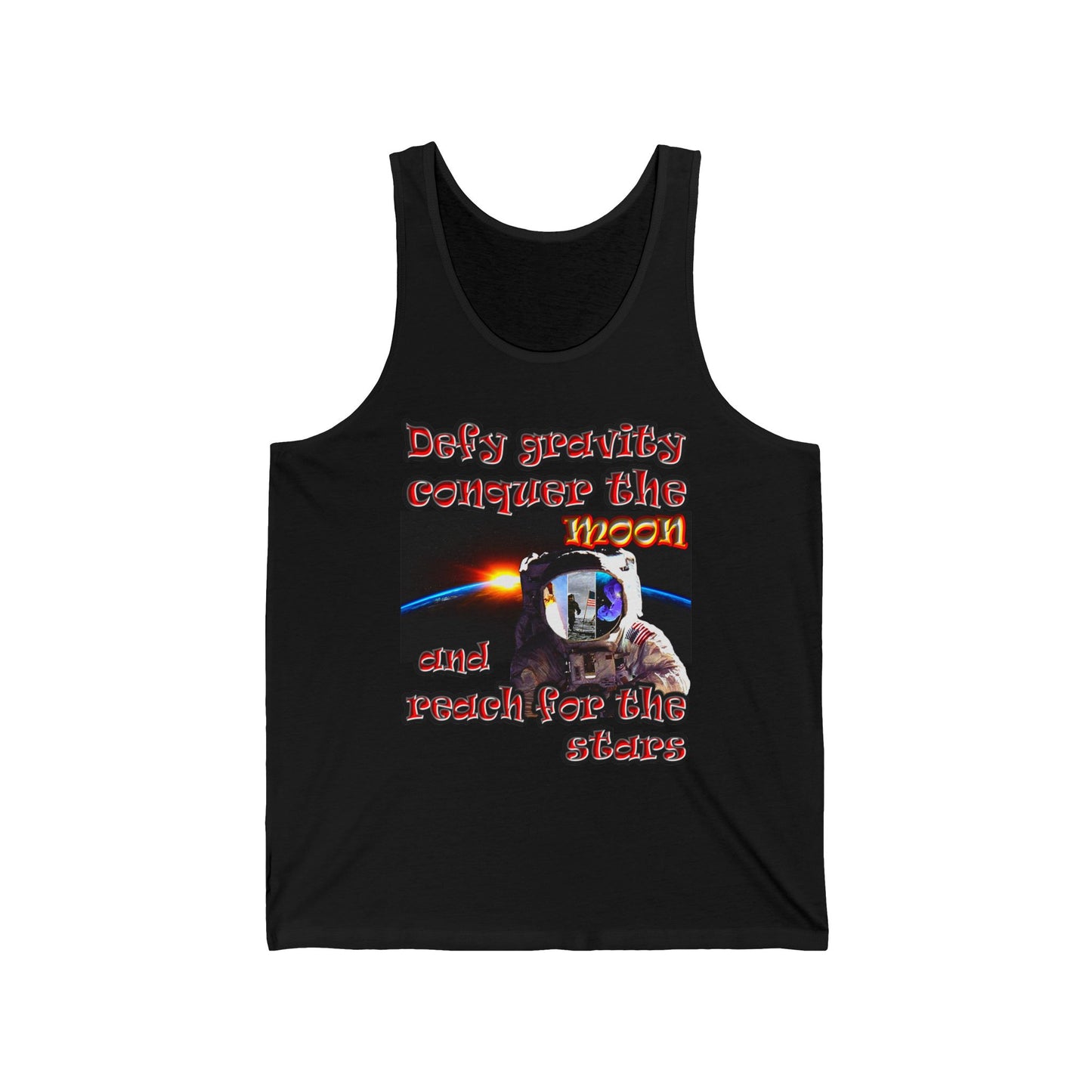 defy conquer reach - Unisex Jersey Tank