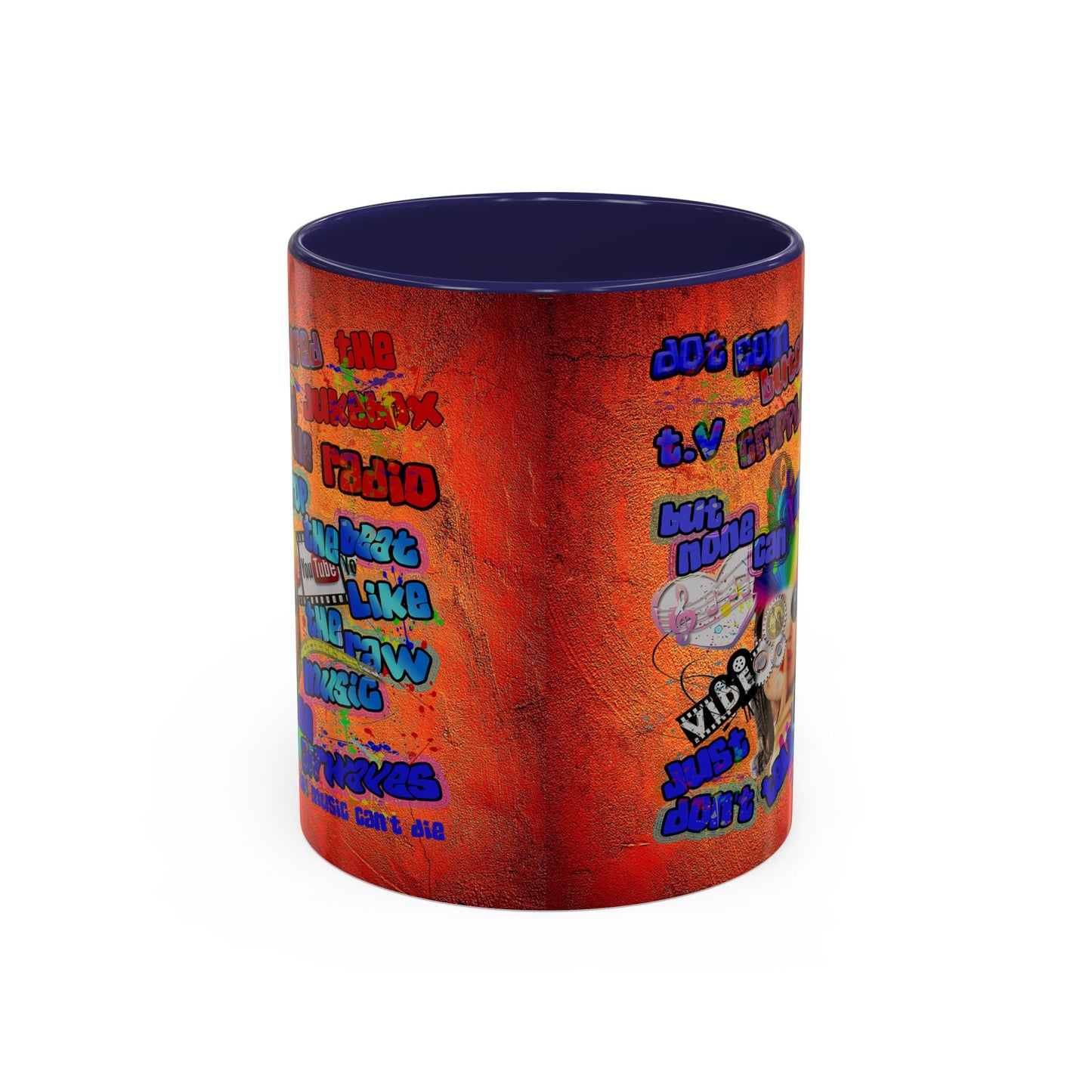 drop the beat - Accent Mug (burnt orange)