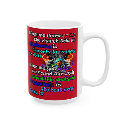 doggystyle - White Mug (dark red)