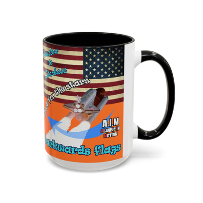 shoot for the stars - Accent Mug (crusta)