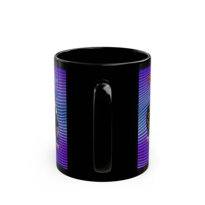 rw&b lives matter - Black Mug (purple wave)