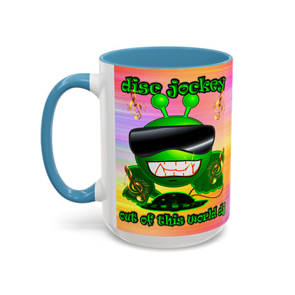disc jockey - Accent Mug (color blur)