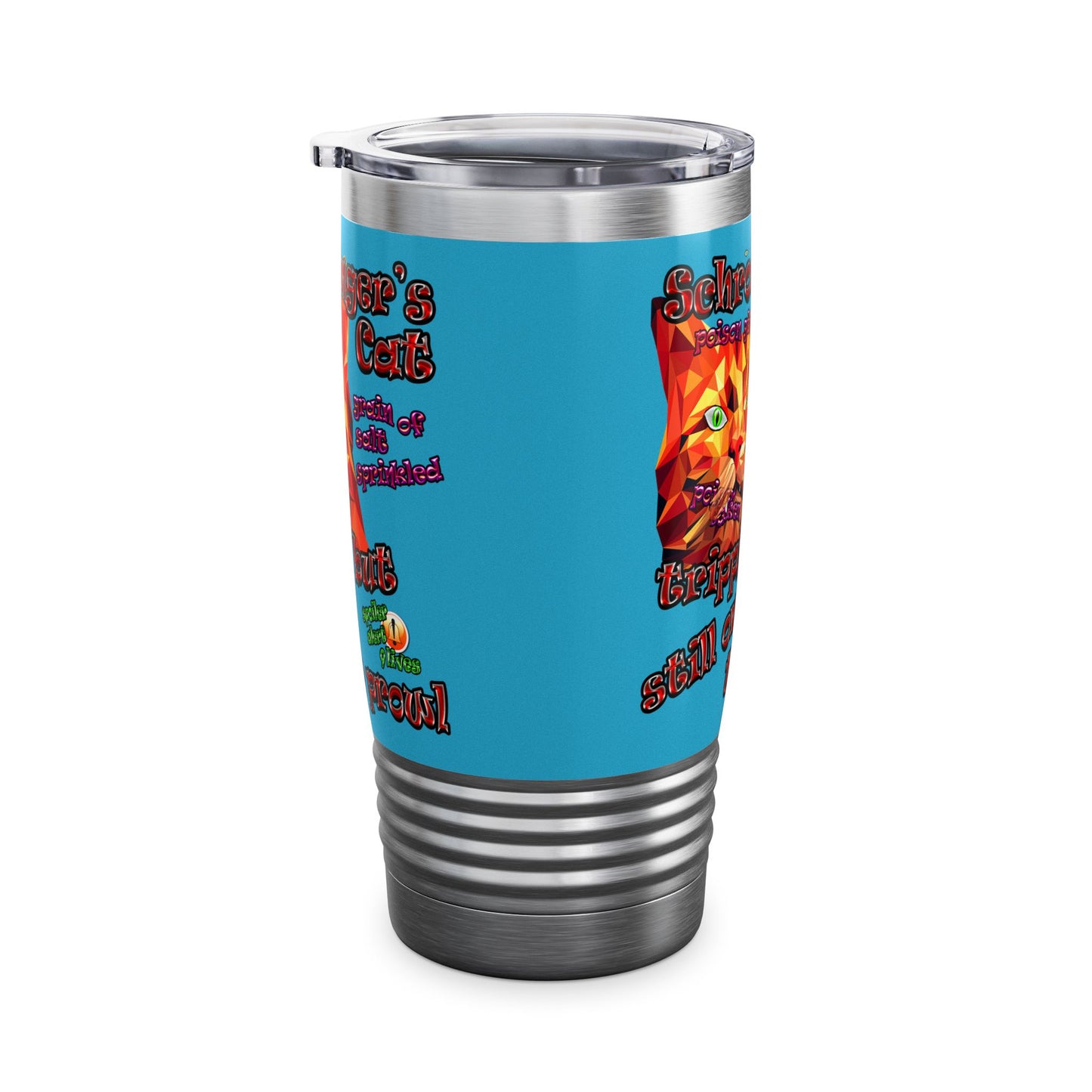 schrodinger's cat - Ringneck Tumbler, 20oz (turquoise)