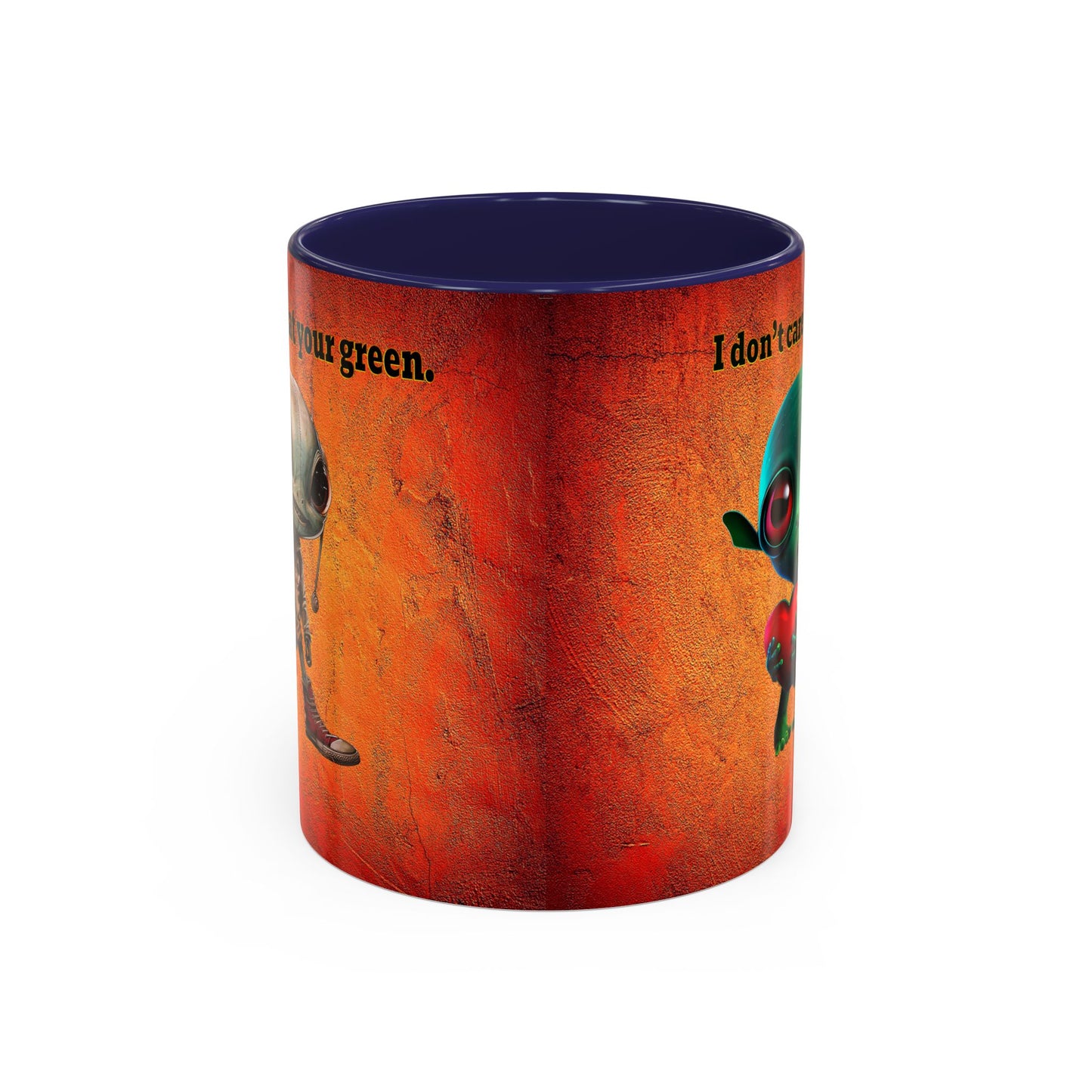 I don't care that your grey - Accent Mug (burnt orange)