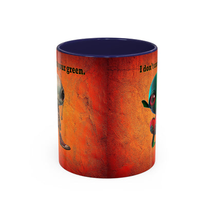 I don't care that your grey - Accent Mug (burnt orange)