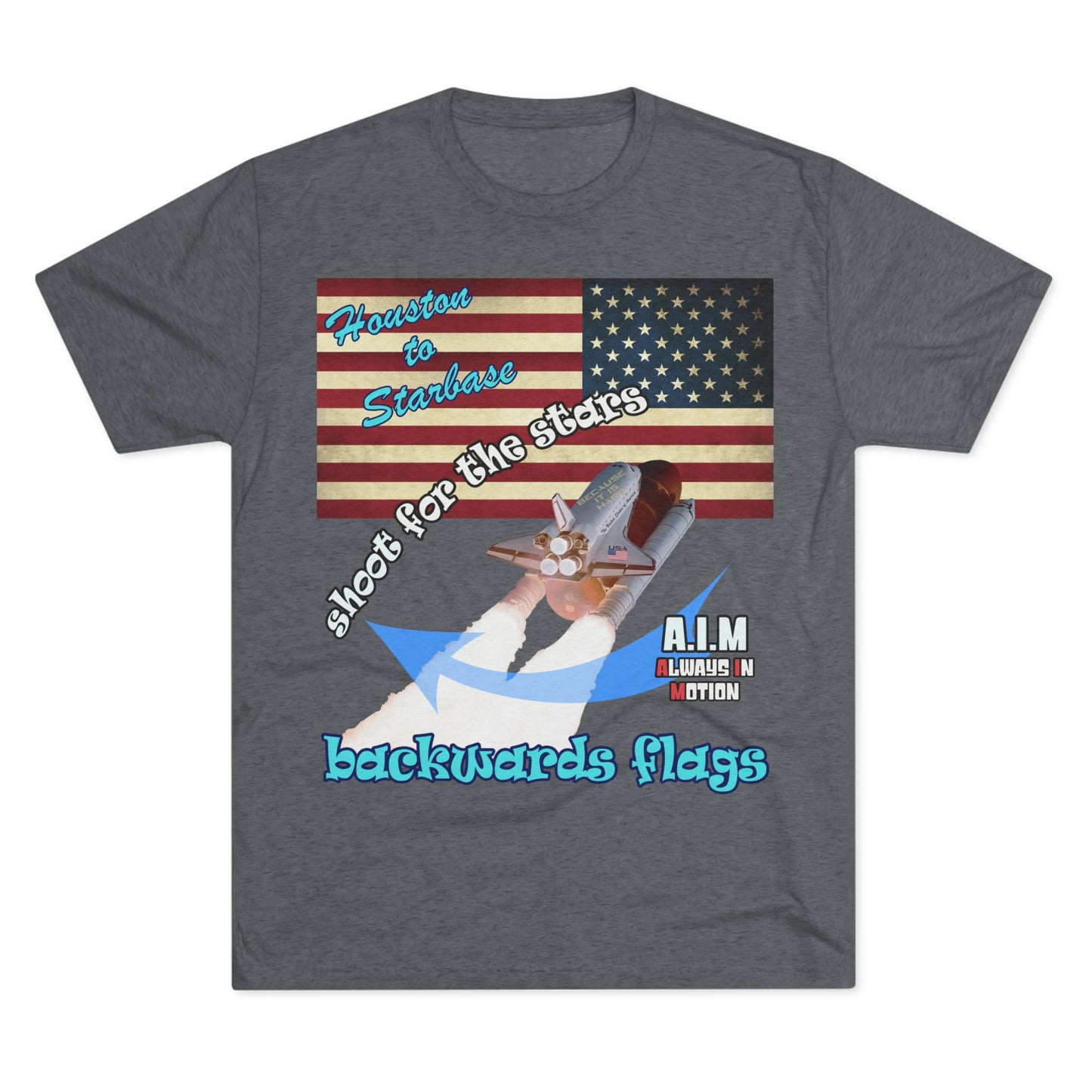 shoot for the stars - Unisex Tri-Blend Crew Tee
