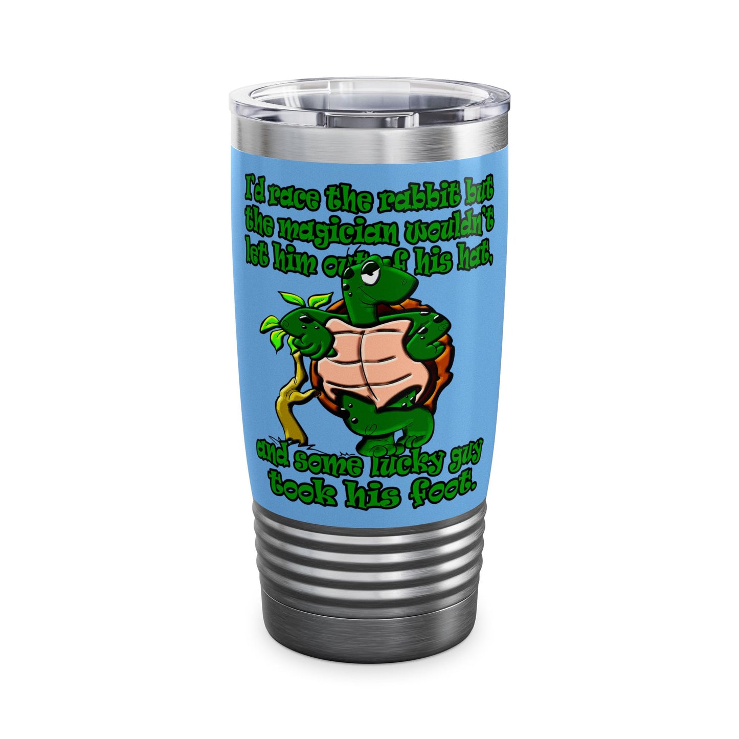 turtle race - Ringneck Tumbler, 20oz (light blue)