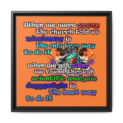 doggystyle - framed canvas art (crusta)