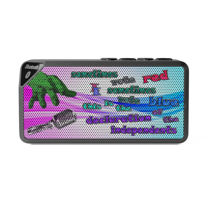 declaration of the independents - Jabba Bluetooth Speaker (light blue-pink wave)