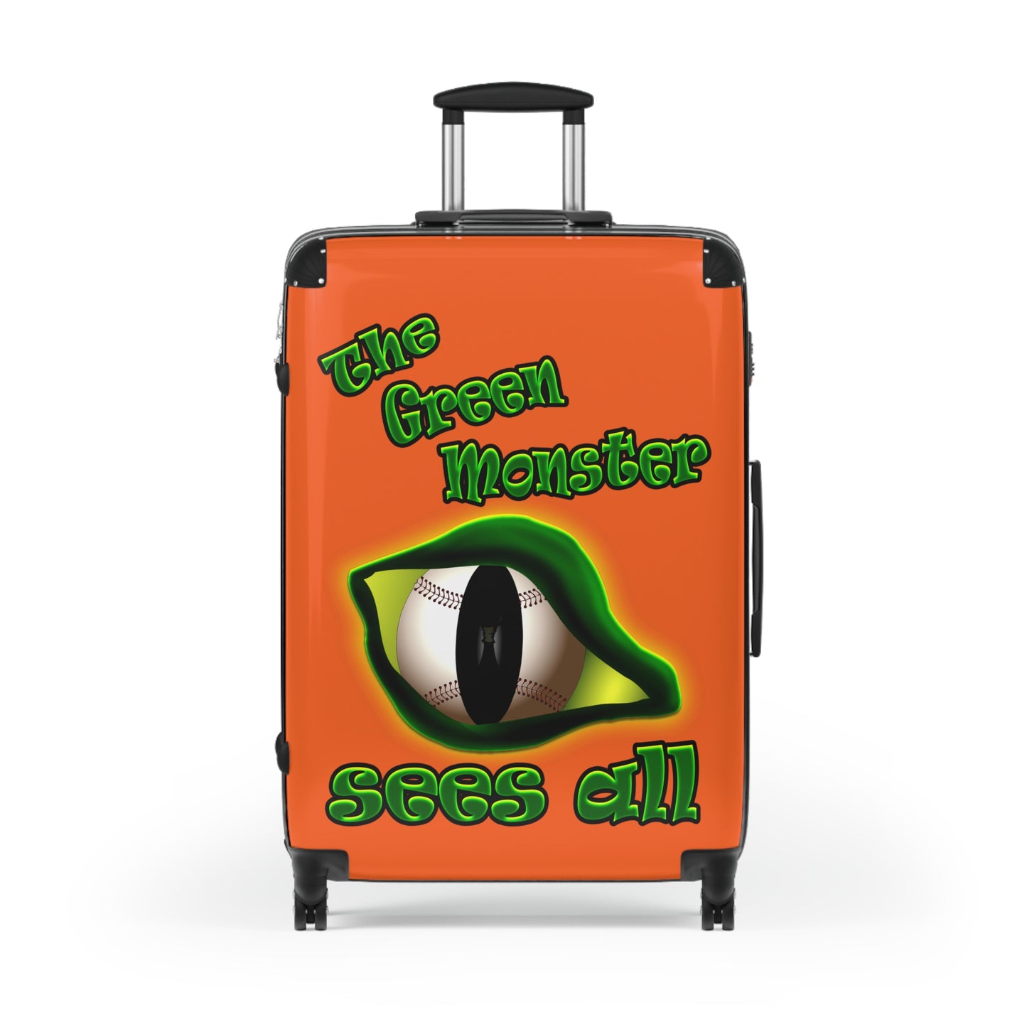 green monster - Suitcase (orange)