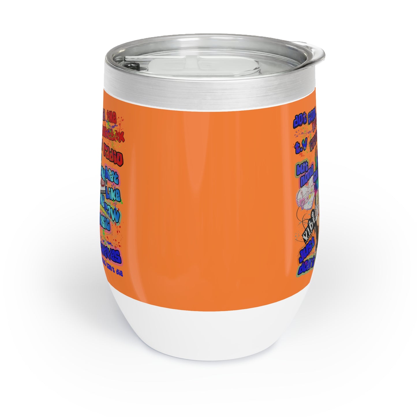 drop the beat - Chill Wine Tumbler (crusta)