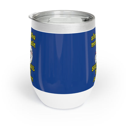 shoot the moon again - Chill Wine Tumbler (dark blue)