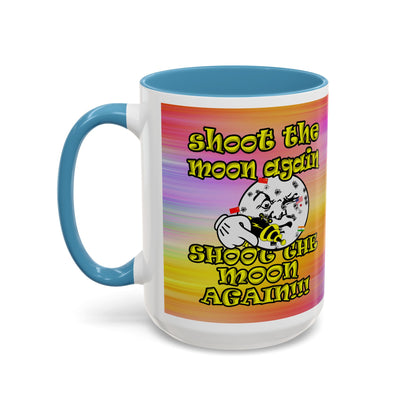 shoot the moon again - Accent Mug (color blur)