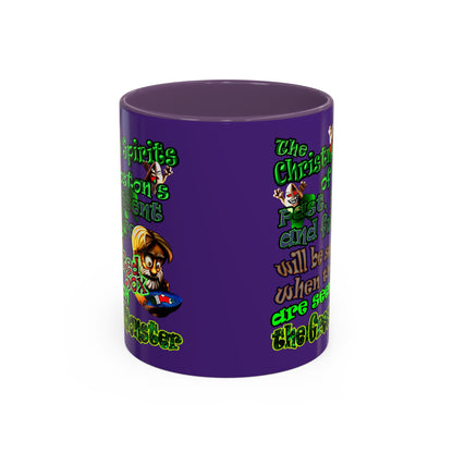 christmas spirits of boston - Accent Mug (purple)
