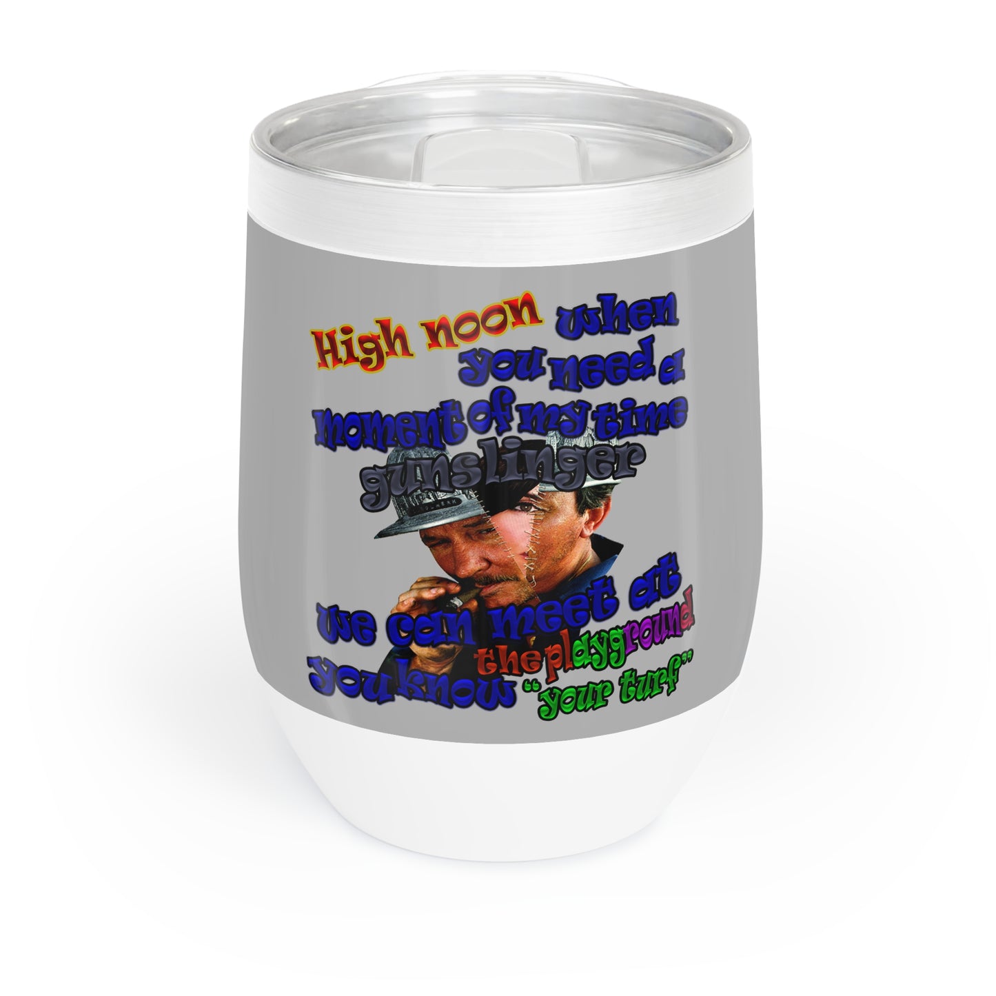 high noon - Chill Wine Tumbler (light grey)