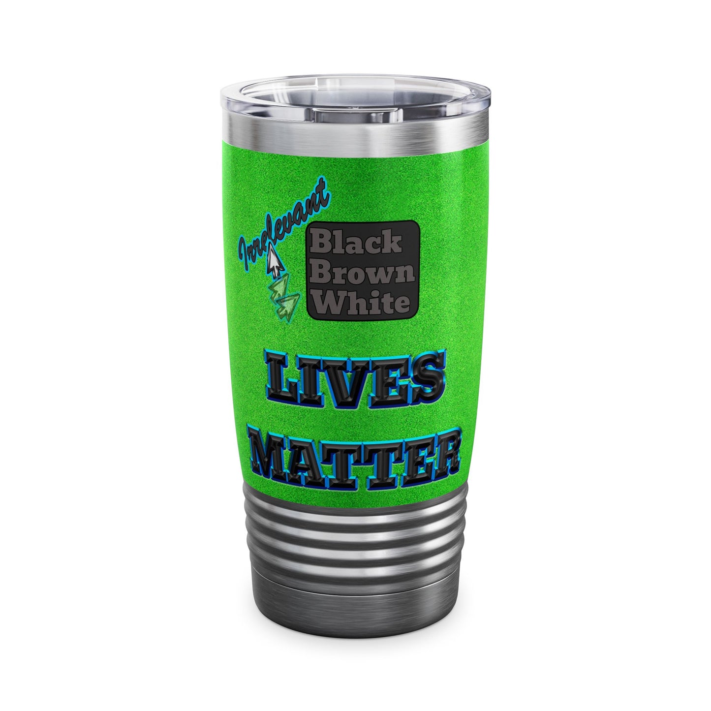 irrelevant - Ringneck Tumbler, 20oz (green turf)