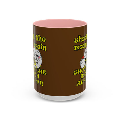 shoot the moon again - Accent Mug (brown)