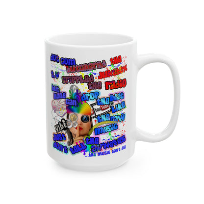 drop the beat - White Mug