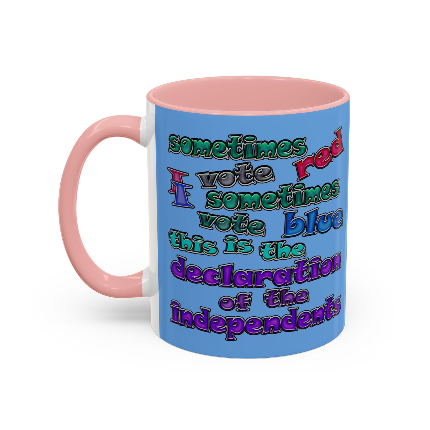 declaration of the independents - Accent Mug (light blue)