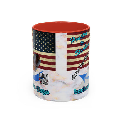 shoot for the stars - Accent Mug (white marble)