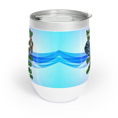 og - Chill Wine Tumbler (light blue-pink wave)