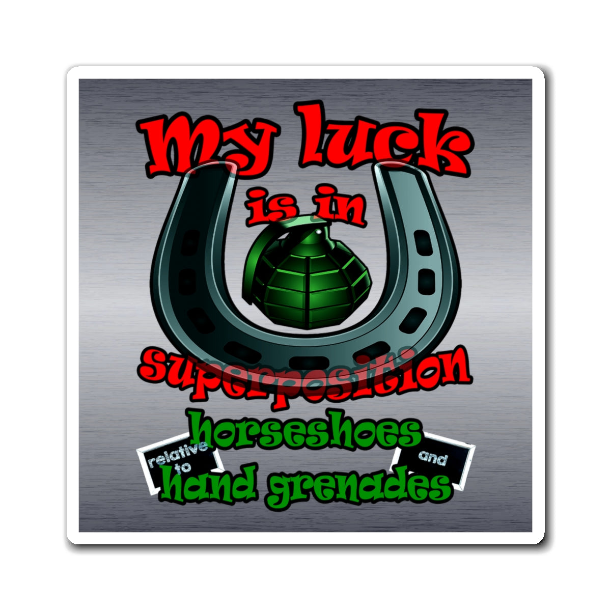 my luck - Magnets - (brushed nickel)