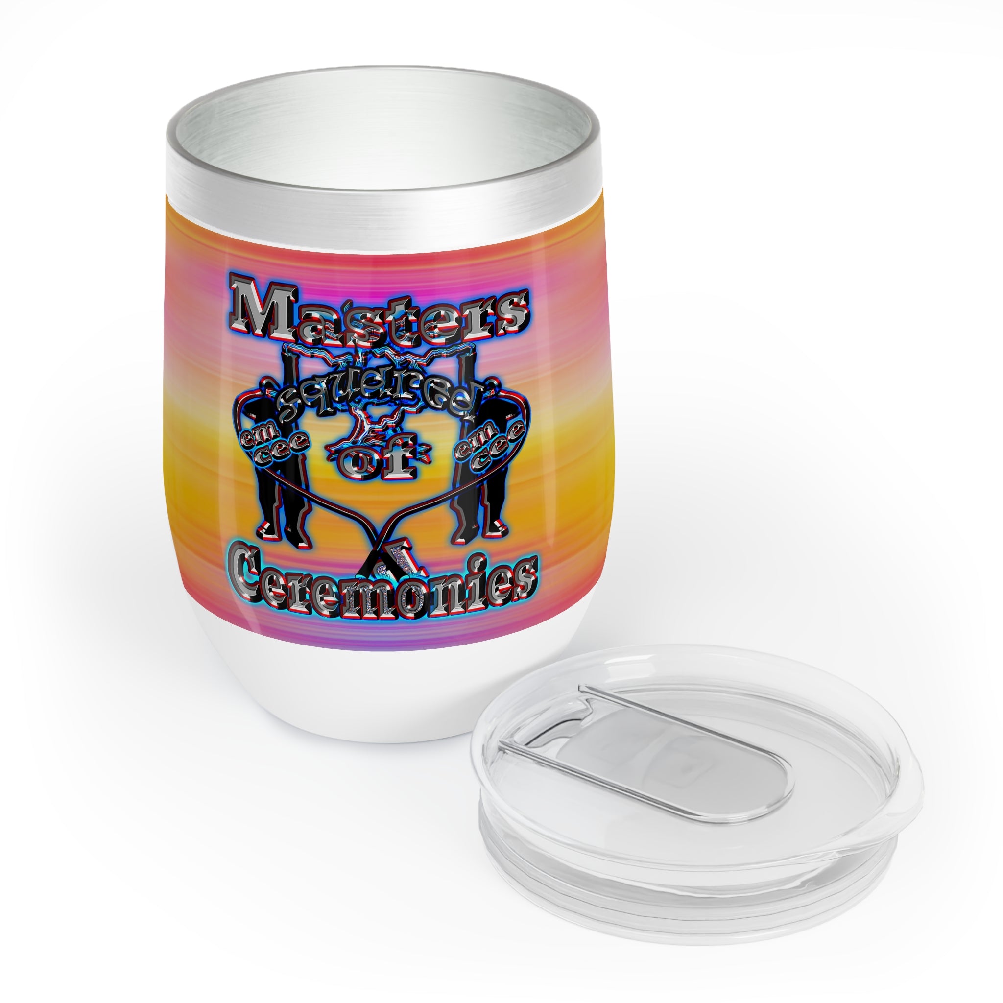 em cee squared - Chill Wine Tumbler (color blur)
