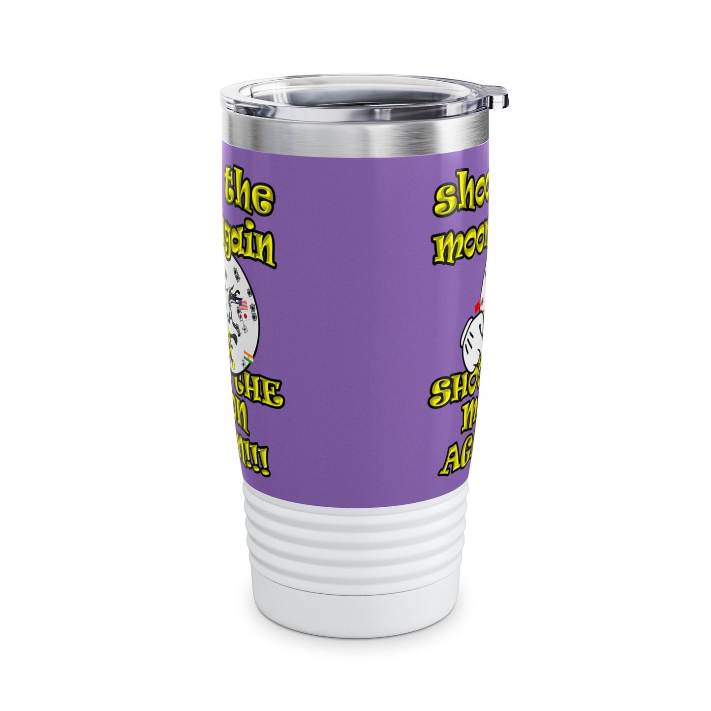 shoot the moon again - Ringneck Tumbler, 20oz (light purple)