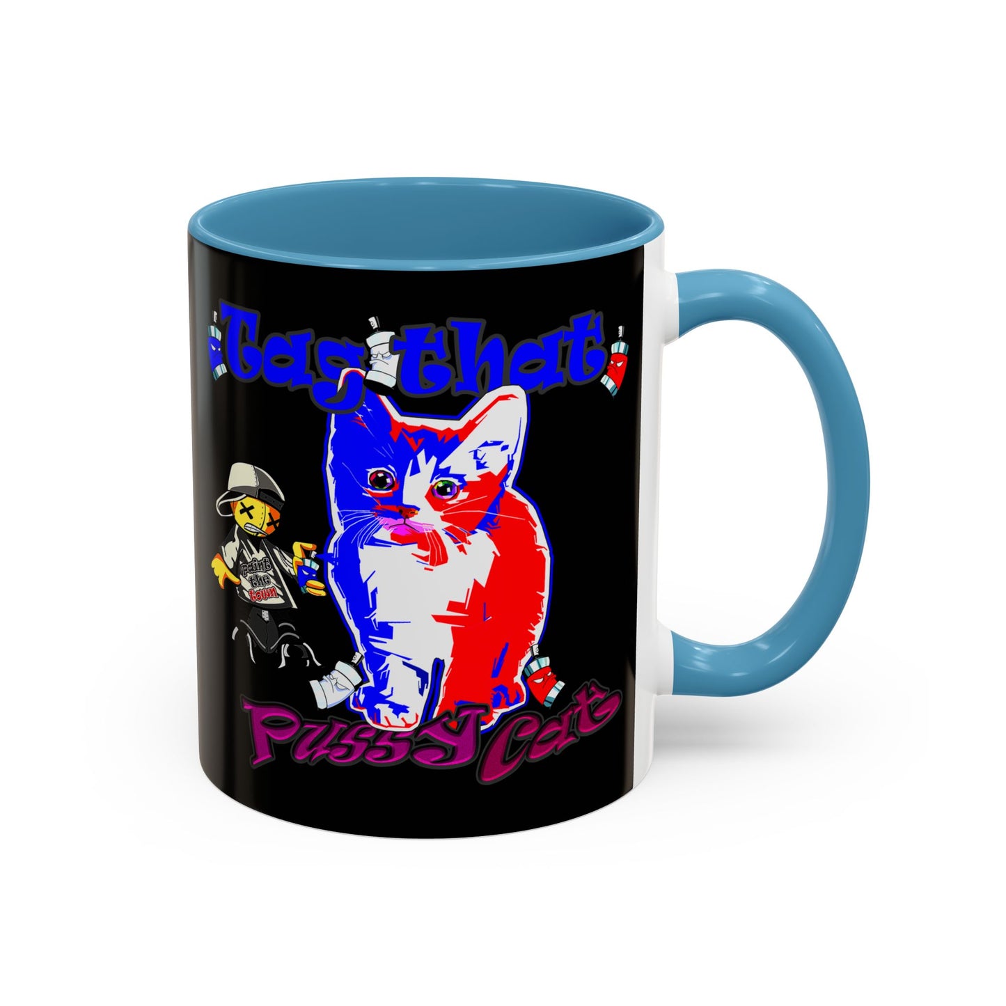 tag that - Accent Mug (black)