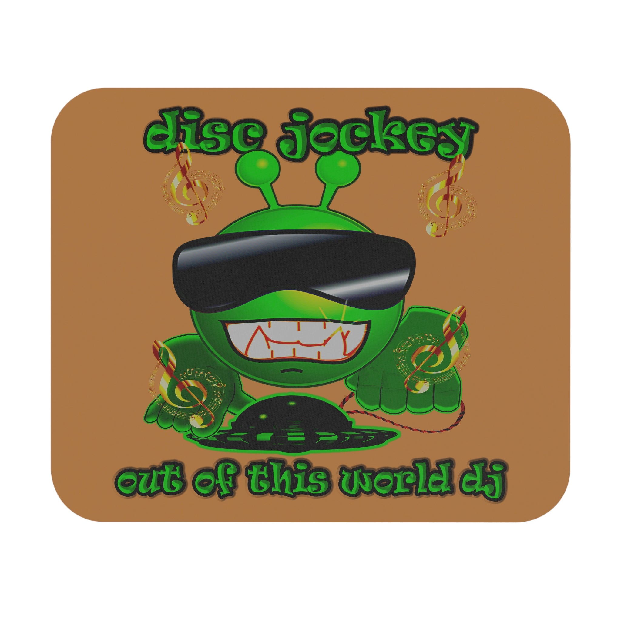 disc jockey - Mouse Pad (Rectangle) (light brown)