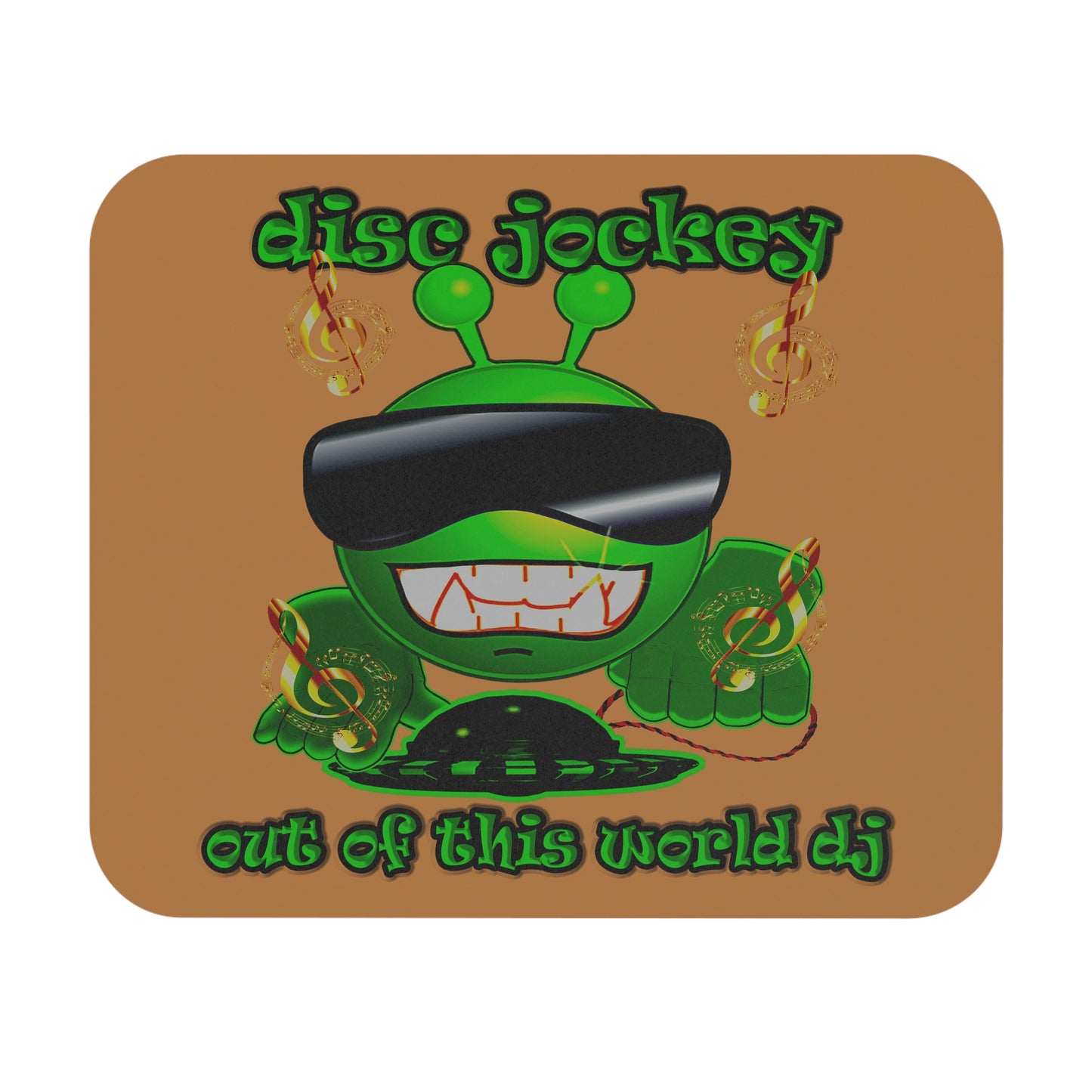 disc jockey - Mouse Pad (Rectangle) (light brown)