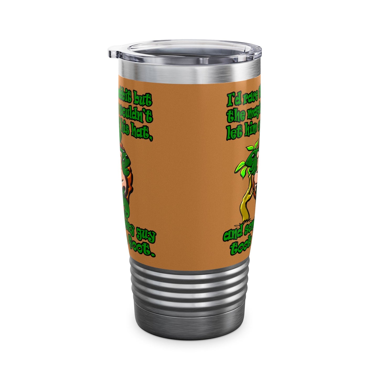 turtle race - Ringneck Tumbler, 20oz (light brown)